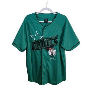 NBA Boston Celtics Jersey Button Front Quality Basketball Size XL